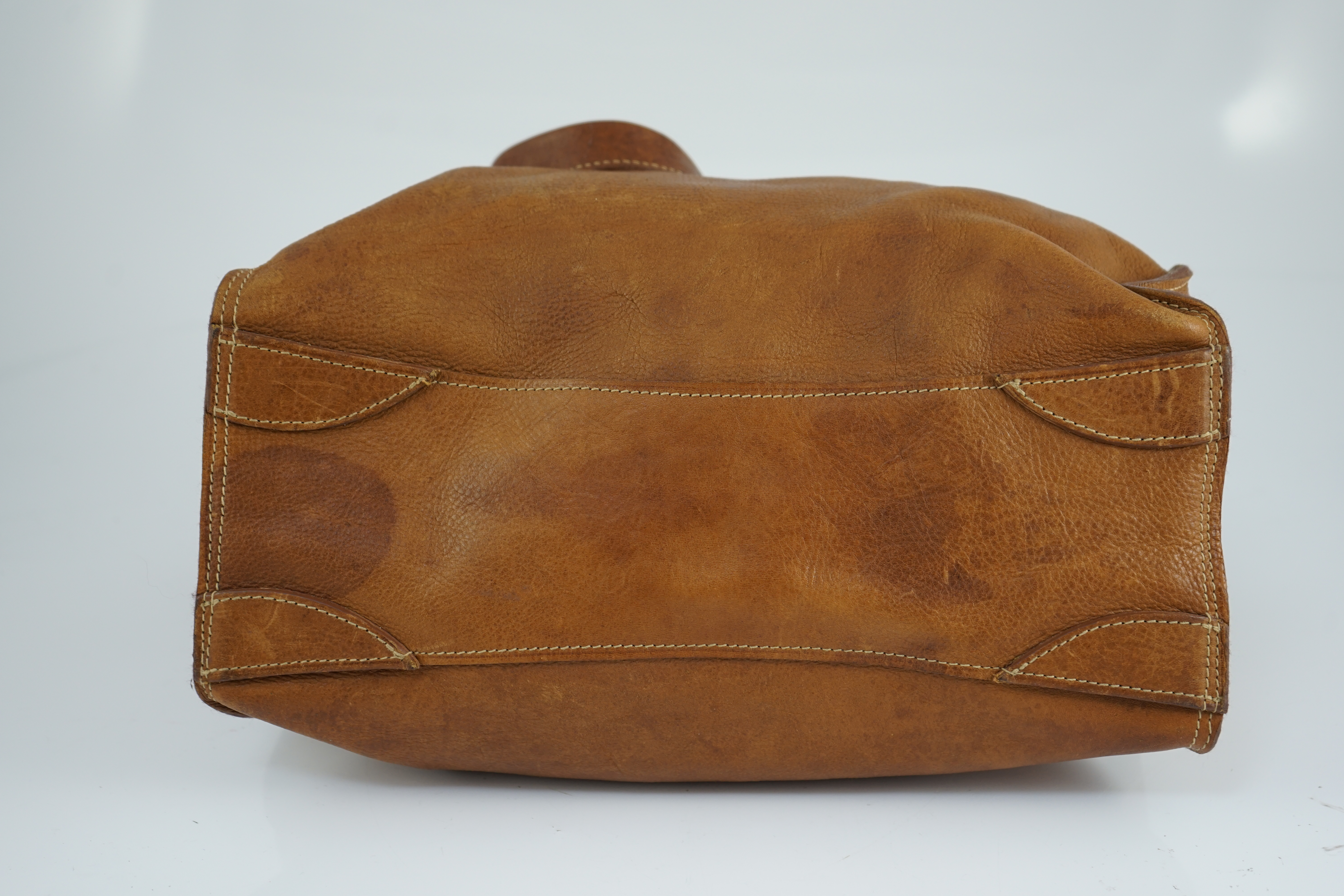 A Mulberry Elgin tote oak Darwin leather handbag, width 34cm, depth 15cm, height 33cm